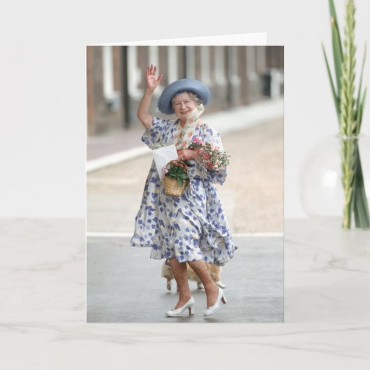 HM Koningin Elizabeth de Koningin-moeder 1988 Kaart (Voorkant)