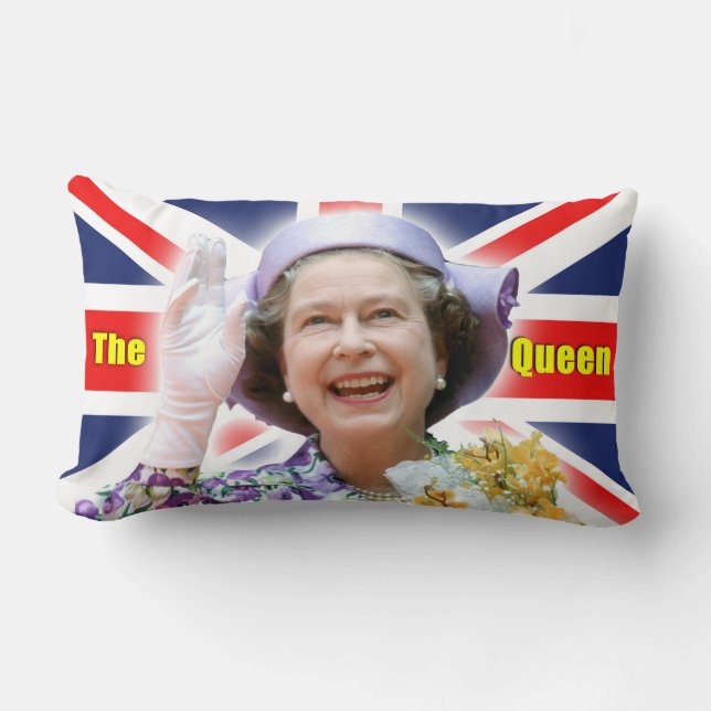 HM koningin Elizabeth II - Majestic! Kussen (Voorkant)