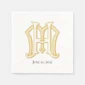 HM Monogram of MH Monogram Napkins Servet (Voorkant)