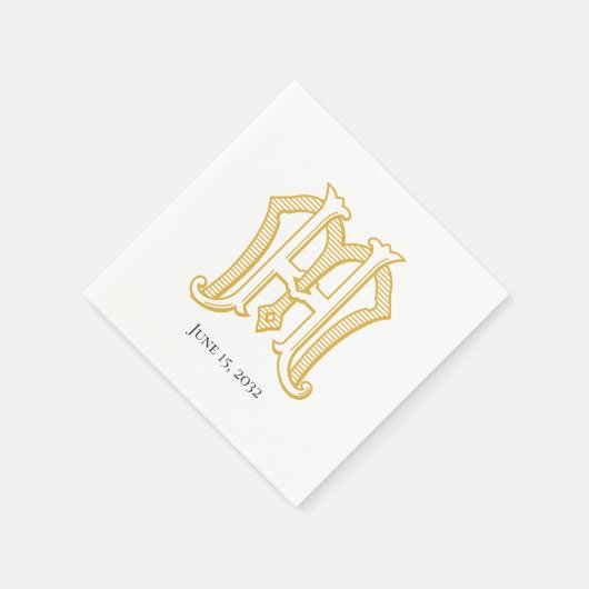 HM Monogram of MH Monogram Napkins Servet (Hoek)