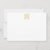 HM Monogram of MH Monogram Notecards Notitiekaartje (Voorkant)