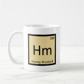 Hm - Periodieke tabelsymbool voor de "Honey Mustar Koffiemok (Links)
