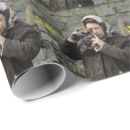 HM Queen Elizabeth Camera Smile! Cadeaupapier (Rol Hoek)