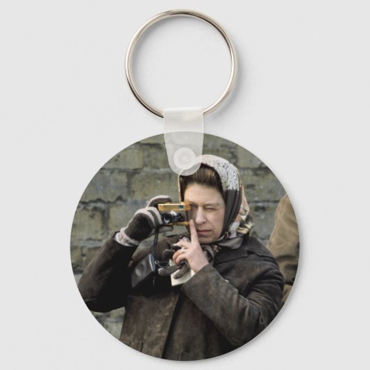 HM Queen Elizabeth Camera Smile! Sleutelhanger (Voorkant)