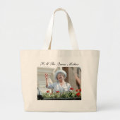 HM Queen Elizabeth, de koningin Moeder 1990 Grote Tote Bag (Voorkant)