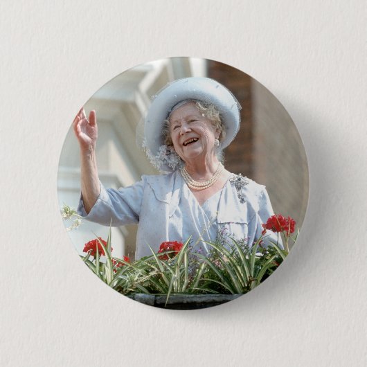 HM Queen Elizabeth, de koningin Moeder 1990 Ronde Button 5,7 Cm (Voorkant)