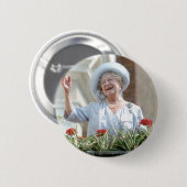 HM Queen Elizabeth, de koningin Moeder 1990 Ronde Button 5,7 Cm (Voorkant /achterkant)