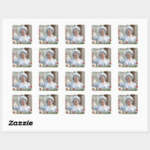 HM Queen Elizabeth, de koningin Moeder 1990 Vierkante Sticker (Vel)