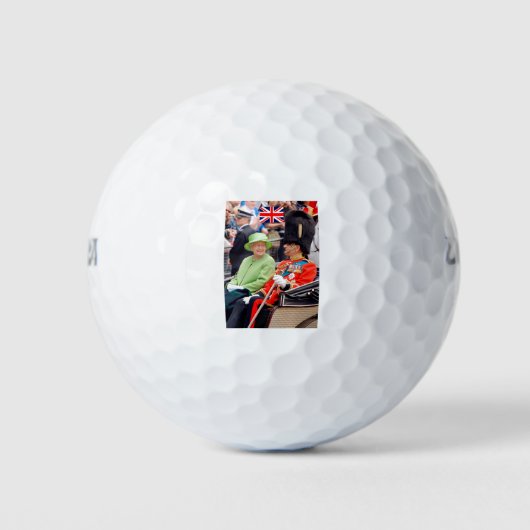 HM Queen Elizabeth-Duke of Edinburgh Golfballen (Voorkant)