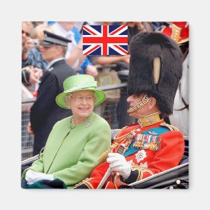 HM Queen Elizabeth-Duke of Edinburgh Magneet