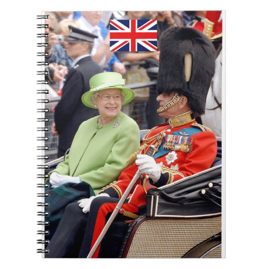 HM Queen Elizabeth-Duke of Edinburgh Notitieboek (Voorkant)
