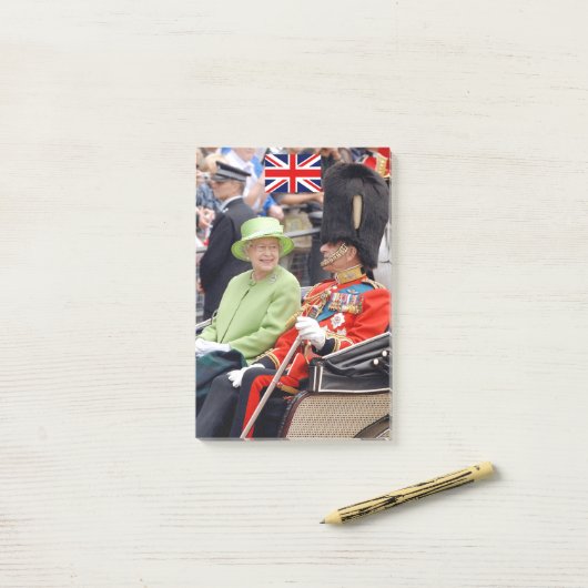 HM Queen Elizabeth-Duke of Edinburgh Post-it® Notes (Op bureau)