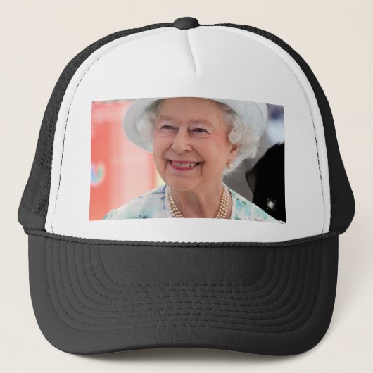 HM Queen Elizabeth II Abu Dhabi Professional Foto Trucker Pet (Voorkant)