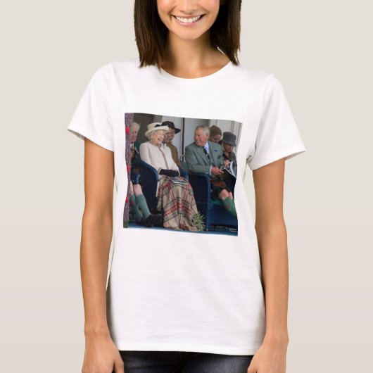 HM Queen Elizabeth II and HRH Prince Charles 2014 T-shirt (Voorkant)