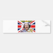 HM Queen Elizabeth II Bumpersticker (Voorkant)
