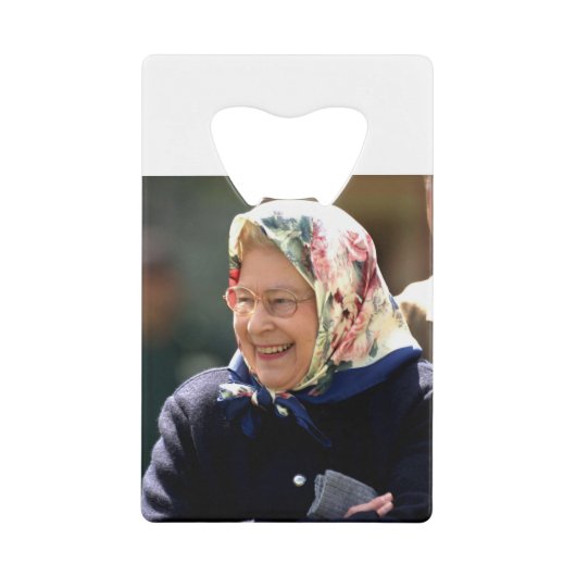 HM Queen Elizabeth II Creditkaart Flessenopener (Voorkant)