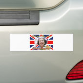 HM Queen Elizabeth II Diamond Jubilee Bumpersticker (Op auto)
