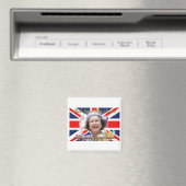 HM Queen Elizabeth II Diamond Jubilee Magneet (Insitu (Vaatwasser))