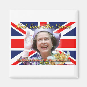 HM Queen Elizabeth II Diamond Jubilee Magneet