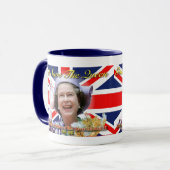 HM Queen Elizabeth II Diamond Jubilee Mok (Voorkant links)
