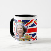HM Queen Elizabeth II Diamond Jubilee Mok (Voorkant links)