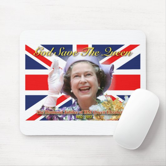 HM Queen Elizabeth II Diamond Jubilee Muismat (Met muis)