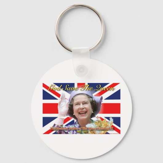 HM Queen Elizabeth II Diamond Jubilee Sleutelhanger (Voorkant)