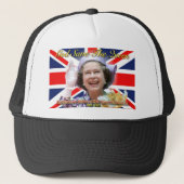 HM Queen Elizabeth II Diamond Jubilee Trucker Pet (Voorkant)