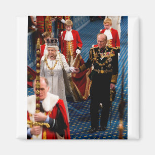 HM Queen Elizabeth II en HRH Duke of Edinburgh Lo Magneet