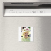 HM Queen Elizabeth II in Turquoise Pet Professiona Magneet (Insitu (Vaatwasser))