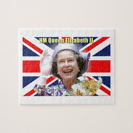 HM Queen Elizabeth II Legpuzzel (Horizontaal)
