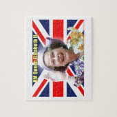 HM Queen Elizabeth II Legpuzzel (Verticaal)