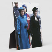 HM Queen Elizabeth II-Margaret Thatcher Fotoplaat (Zijkant)