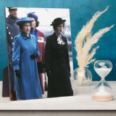 HM Queen Elizabeth II-Margaret Thatcher Fotoplaat (Zijkant)