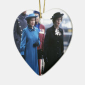 HM Queen Elizabeth II-Margaret Thatcher Keramisch Ornament (Links)
