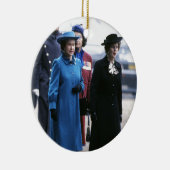 HM Queen Elizabeth II-Margaret Thatcher Keramisch Ornament (Rechts)