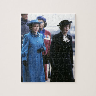 HM Queen Elizabeth II-Margaret Thatcher Legpuzzel