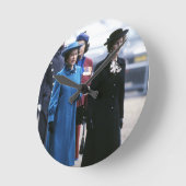 HM Queen Elizabeth II-Margaret Thatcher Ronde Klok (Hoek)