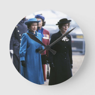 HM Queen Elizabeth II-Margaret Thatcher Ronde Klok