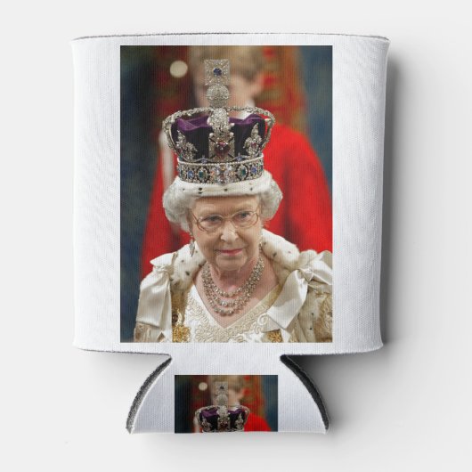 HM Queen Elizabeth II Platinum Jubilee Blikjeskoeler (Voorkant)