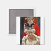 HM Queen Elizabeth II Platinum Jubilee Magneet (Voorkant / Achterkant)