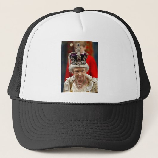 HM Queen Elizabeth II Platinum Jubilee Trucker Pet (Voorkant)