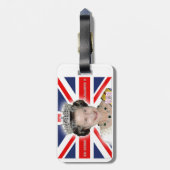 HM Queen Elizabeth II - Pro foto Bagagelabel (Achterkant verticaal)
