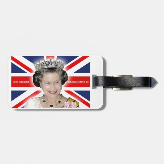 HM Queen Elizabeth II - Pro foto Bagagelabel (Achterkant horizontaal)