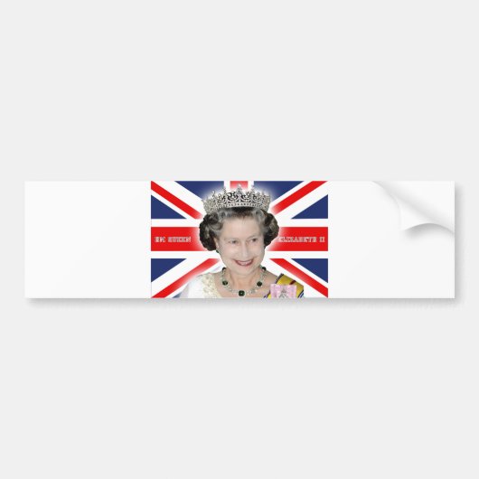 HM Queen Elizabeth II - Pro foto Bumpersticker (Voorkant)