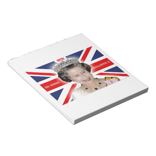 HM Queen Elizabeth II - Pro foto Notitieblok (Schuin)