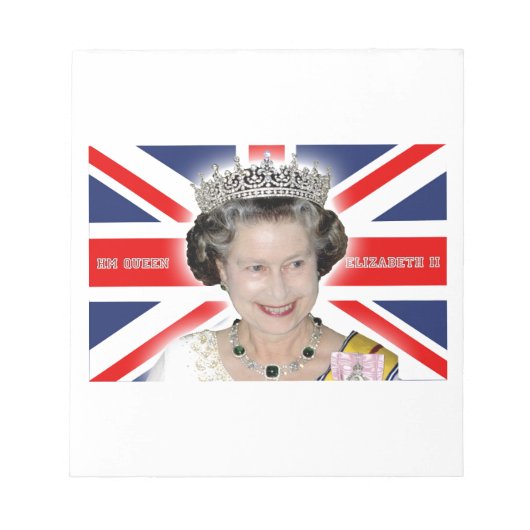 HM Queen Elizabeth II - Pro foto Notitieblok (Voorkant)
