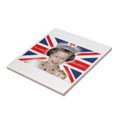 HM Queen Elizabeth II - Pro foto Tegeltje (Zijkant)