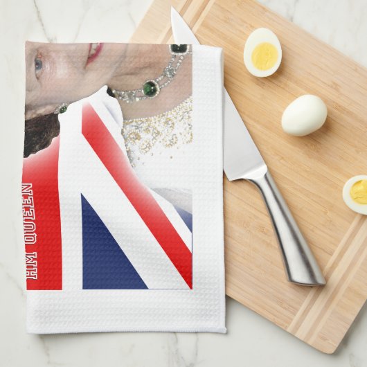 HM Queen Elizabeth II - Pro foto Theedoek (Quarter Fold)