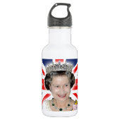 HM Queen Elizabeth II - Pro foto Waterfles (Voorkant)